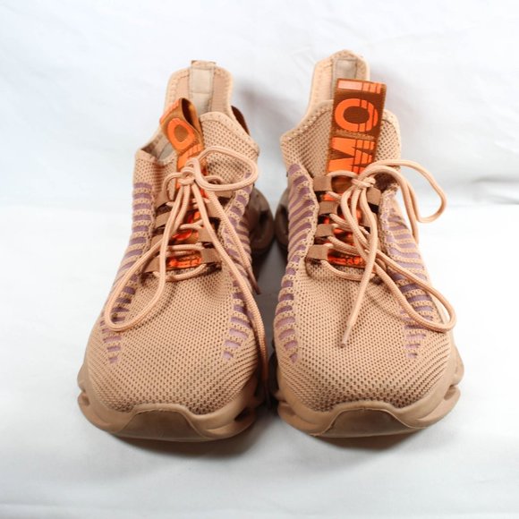 GSLMOLN Mens Tan Caramel Orange Sneaker Tennis Shoe Athletic Size 13 - Picture 3 of 6